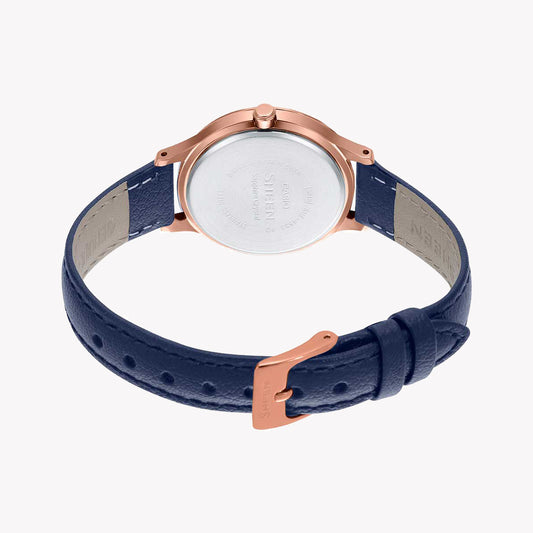 CASIO SHE-4533PGL-7BUDF ELEGANT SPIRIT - CHIC ROSE GOLD TIMEPIECE WITH BLUE LEATHER BAND-i-Watch-2