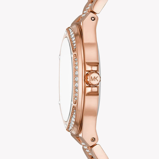 MICHAEL KORS MK7362 ROSE GOLD CHIC - ELEGANT WOMEN'S WATCH with stainless steel band and white dial-i-Watch-2