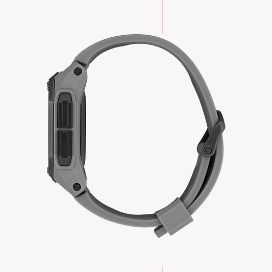 NIXON A1180-632 DYNAMIC FLAIR - MEN'S GREY RUBBER DIGITAL WATCH FOR ACTIVE LIFESTYLES-i-Watch-2