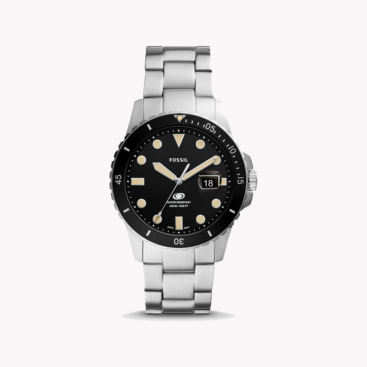 FOSSIL FS5952 SILVER SPECTRUM - TIMELESS ELEGANCE MEN'S WATCH WITH BLACK DIAL