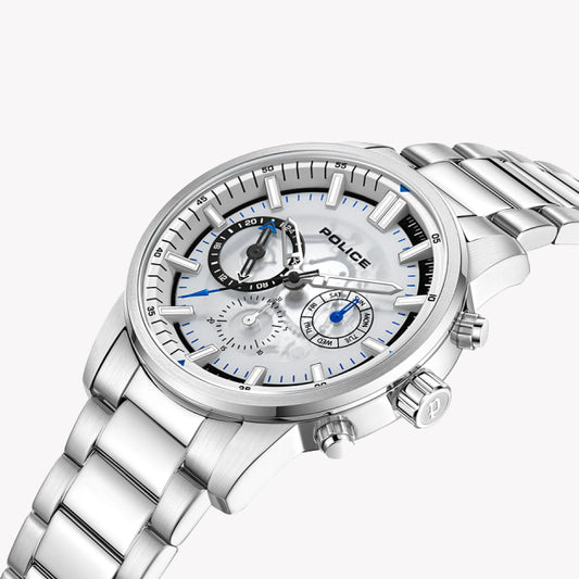 POLICE PEWJK2227004 - TIMELESS ELEGANCE MEN'S WATCH IN POLISHED SILVER & GREY DIAL-i-Watch-2
