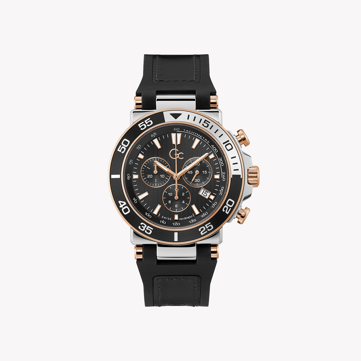 GUESS COLLECTION Z14005G2MF - MODERN MASCULINITY IN ROSE GOLD & BLACK