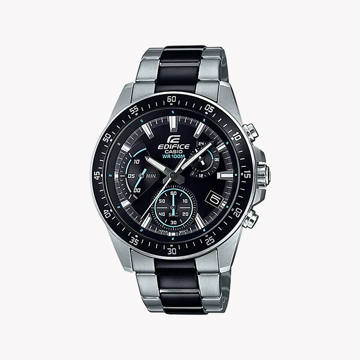 CASIO EDIFICE EFV-540SBK-1AVUDF - SPORTY CHIC MEN'S WATCH WITH STYLISH BLACK & SILVER DESIGN