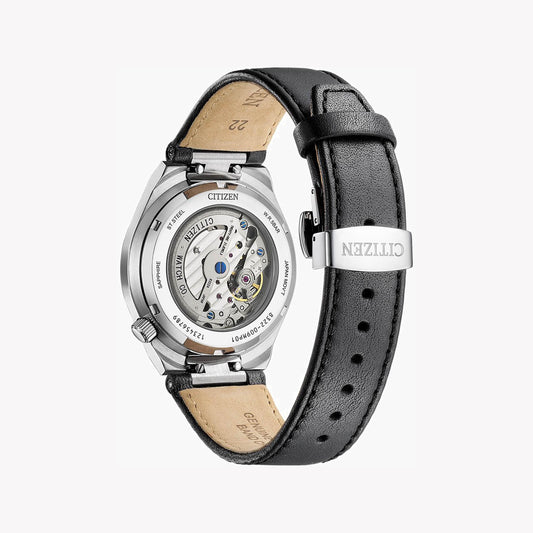 CITIZEN NK5010-01H CLASSIC ELEGANCE - MENS AUTOMATIC TIMEPIECE WITH LEATHER BAND & GRAY DIAL-i-Watch-2