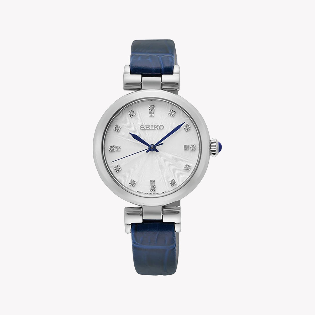 Seiko SRZ545P1 Women's Quartz Watch with Blue Leather Band-i-Watch