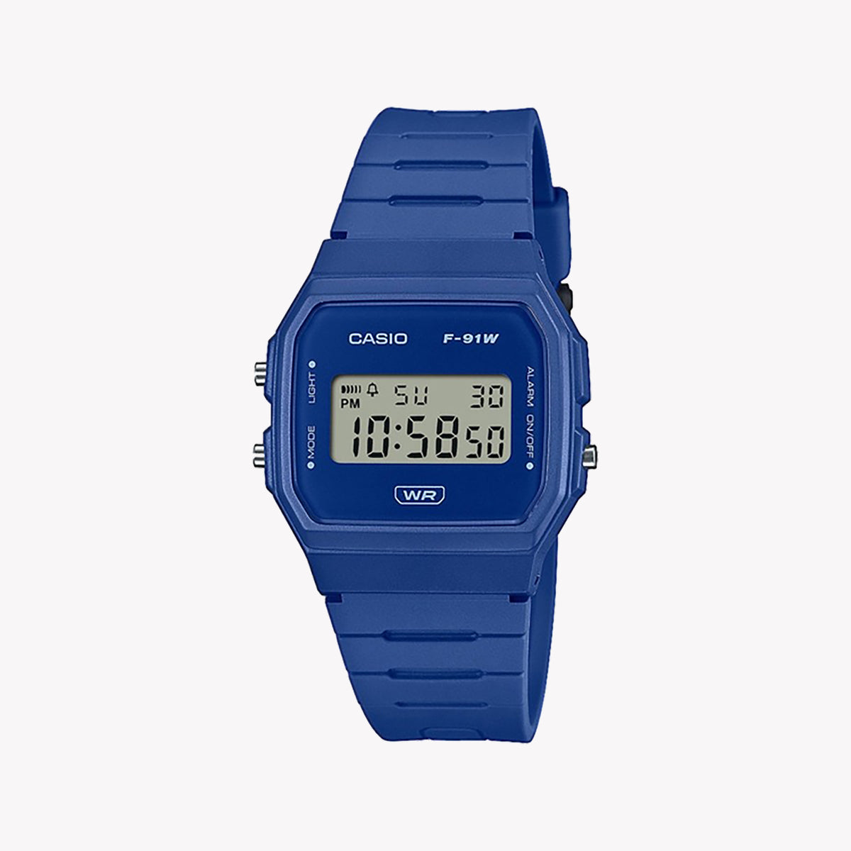 CASIO F-91WB-2A1EF TIMELESS CLASSIC - VERSATILE UNISEX DIGITAL WATCH IN BLUE RESIN BAND