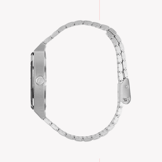 NIXON A045-2719 MODERN FLAIR - STUNNING SILVER & PINK UNISEX WATCH WITH WATER RESISTANCE-i-Watch-2