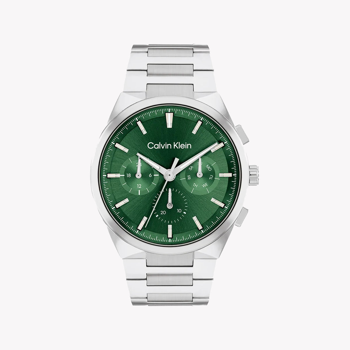 CK CALVIN KLEIN 40MM STAINLESS STEEL - MODERN ELEGANCE MEN'S WATCH WITH GREEN DIAL