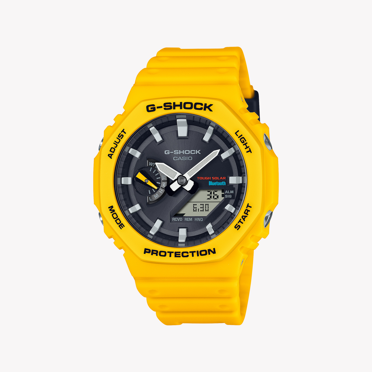 CASIO G-SHOCK GA-B2100C-9ADR OAK BOLD - MEN'S RESILIENT TIMEPIECE WITH YELLOW DESIGN