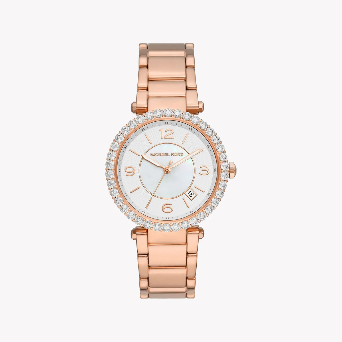 MICHAEL KORS MK4695 ROSE GOLD BEAUTY - ELEGANT WOMEN'S TIMEPIECE WITH WHITE DIAL