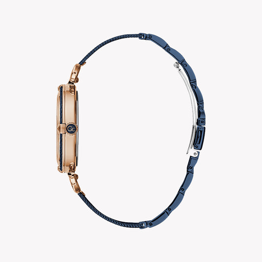 GUESS COLLECTION Y58008L7MF - VIBRANT ROSE GOLD & BLUE ELEGANCE Women's Watch-i-Watch-2