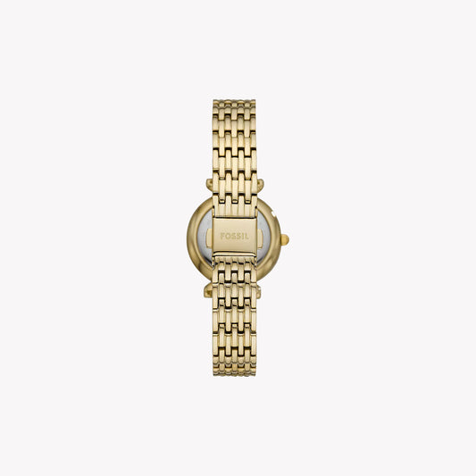 FOSSIL ES4735 GLAMOROUS ELEGANCE - Women's Gold Stainless Steel Watch with White Mother-Of-Pearl Dial-i-Watch-2