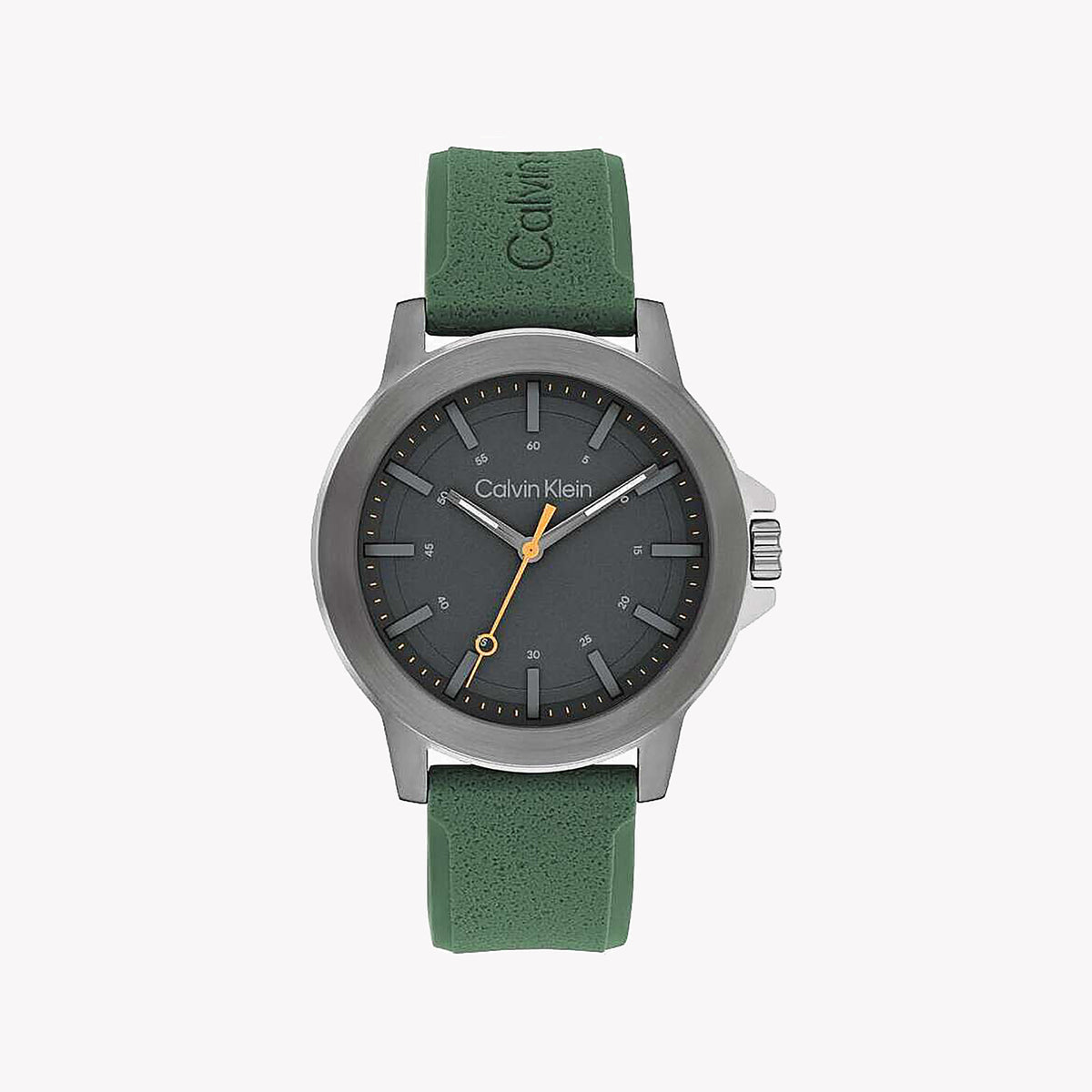 CK CALVIN KLEIN BOLD GREEN STAINLESS STEEL WATCH - MODERN DESIGN FOR THE DISTINGUISHED MAN