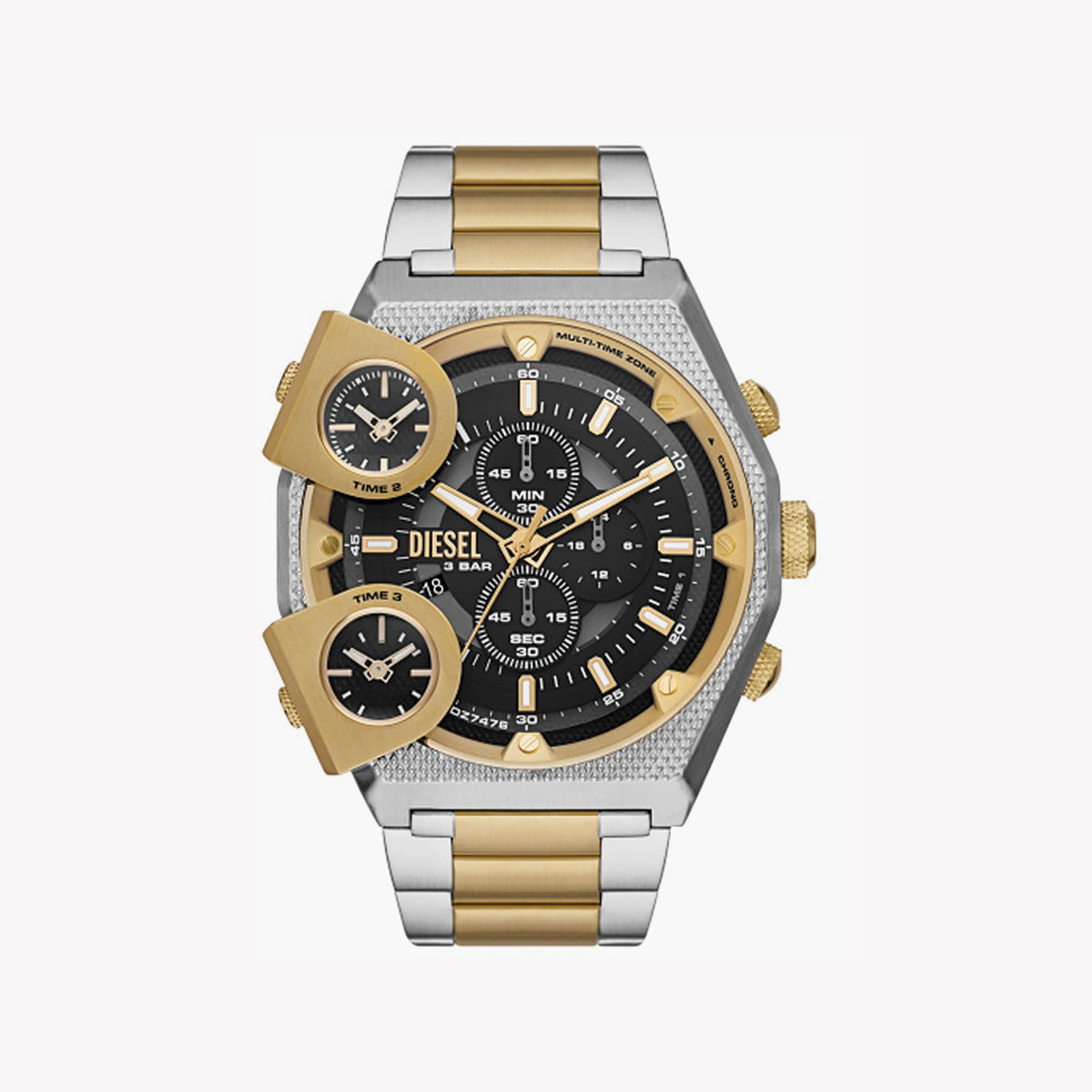 DIESEL DZ7476 BOLD ADVENTURER - MEN'S CHRONOGRAPH WATCH IN BLACK & GOLD FINISH