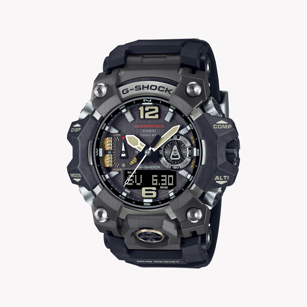 CASIO G-SHOCK GWG-B1000-1AER RUGGED ADVENTURER - MEN'S WATCH WITH BLACK RESIN BAND AND BOLD TECHNOLOGY