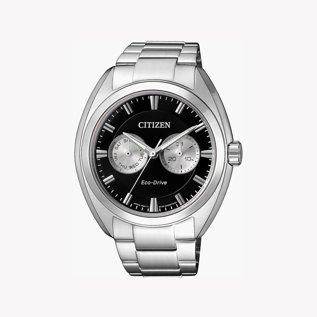 CITIZEN BU4010-56E - DYNAMIC ELEGANCE: Men's Eco-Drive Watch with Silver Stainless Steel & Black Dial