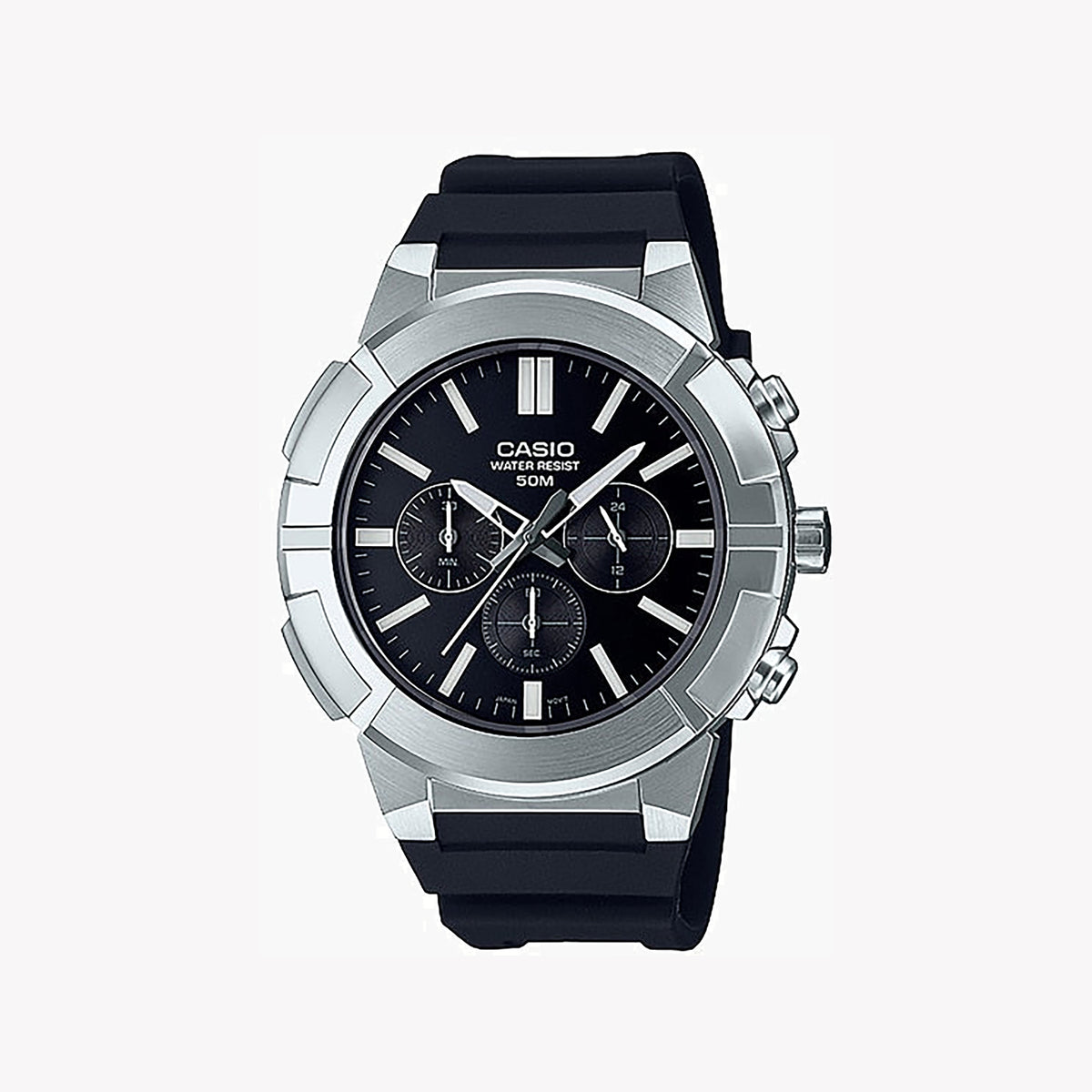 CASIO MTP-E500-1AVDF ADVENTURE-READY - STYLISH MEN'S ANALOG WATCH WITH CHRONOGRAPH