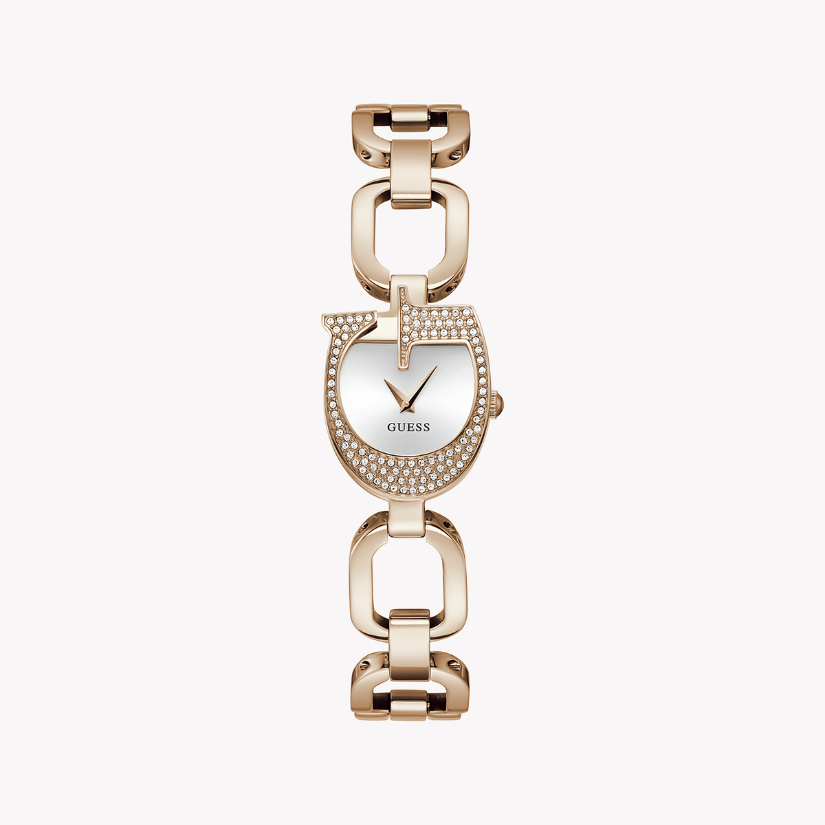 GUESS GW0683L3 - ROSE GOLD ELEGANCE: Chic Women's Watch with Silver Dial and Eco-Friendly Design