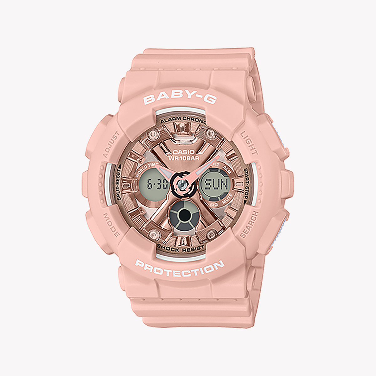BA-130-4ADR BABY-G ADVENTURE - STYLISH PINK RESIN WOMEN'S WATCH FOR ACTIVE LIFESTYLES
