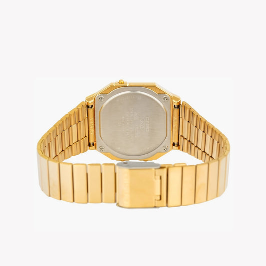 CASIO A700WEVG-9AEF ELEGANT CLASSIC - MODERN VERSATILITY UNISEX WATCH WITH METAL STRAP AND GOLD DIGITAL DISPLAY-i-Watch-2