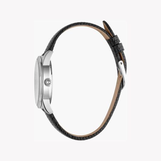 JUST CAVALLI Women's Watch with Silver Stainless Steel Case and Black Leather Band-i-Watch-2