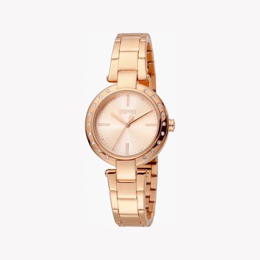 ESPRIT Women's Watch with Rose Gold Stainless Steel Case and Rose Gold Stainless Steel Band-i-Watch-2