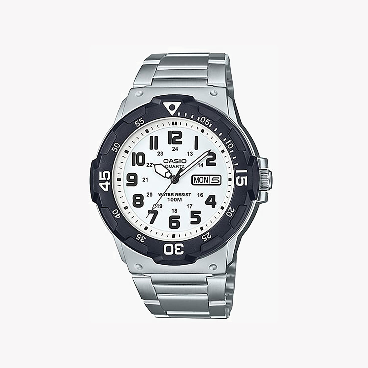 CASIO MRW-200HD-7BVDF ACTIVE CLASSIC - STAINLESS STEEL TIMEPIECE for Men with white dial and robust design