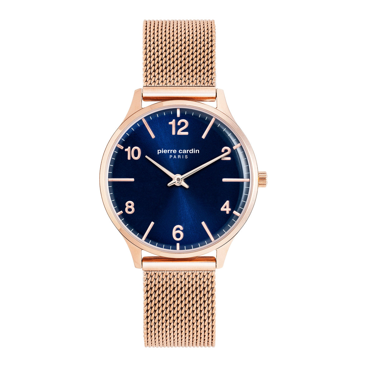 PIERRE CARDIN Women's Watch with Rose Gold Stainless Steel Case and Rose Gold Stainless Steel Band