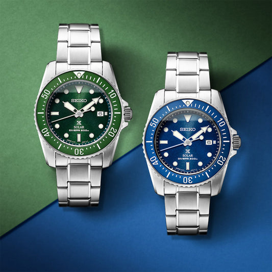 SEIKO SNE583P1 Men's Solar Watch - Elegant Green Dial, 20 ATM-i-Watch-2