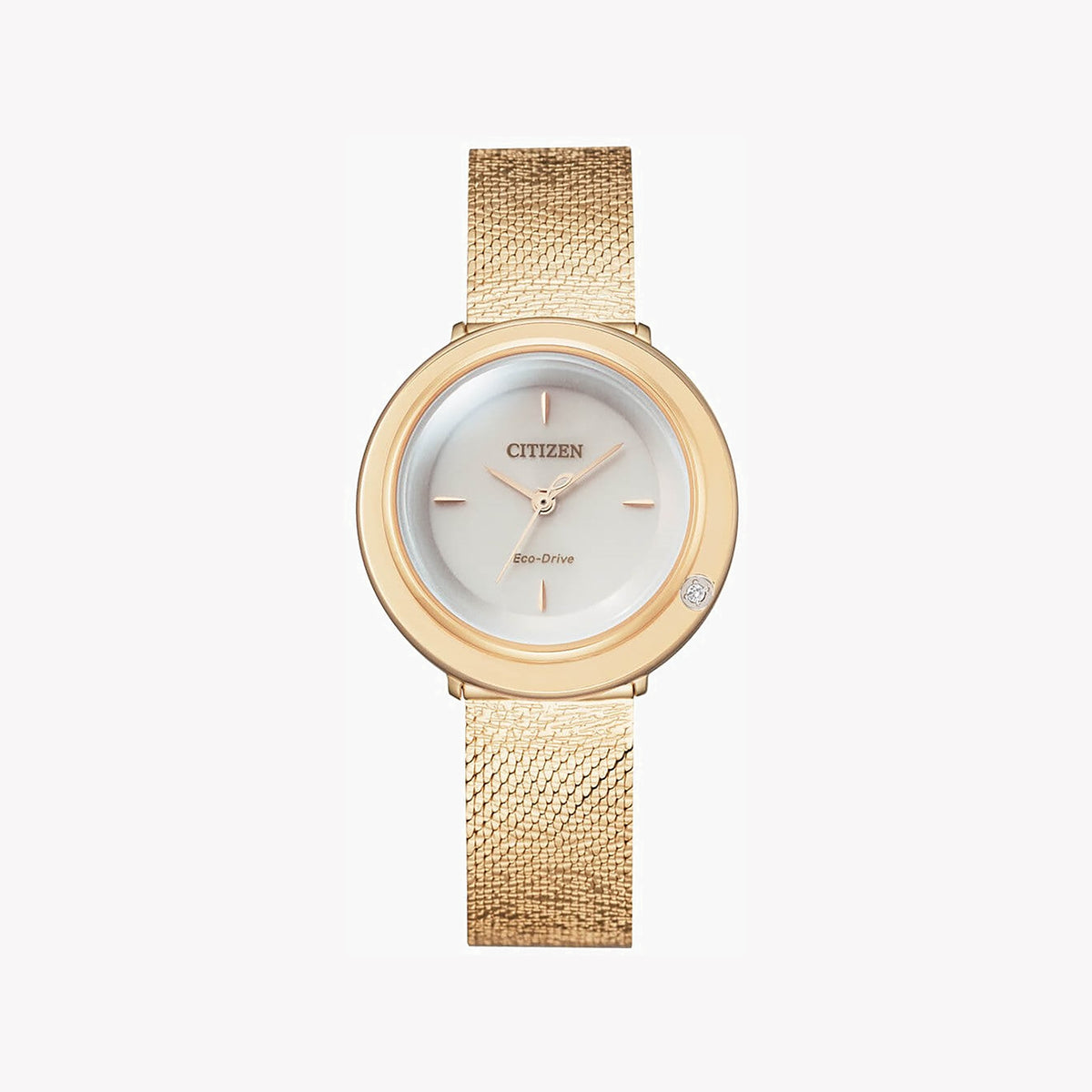 CITIZEN EM0643-92X RADIANT CHARM - ELEGANT GOLD MESH WOMEN'S TIMEPIECE
