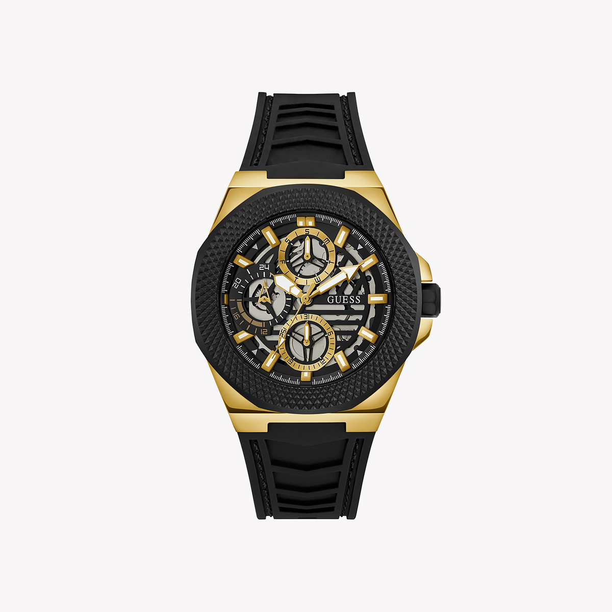 GUESS GW0577G2 - ELEGANT DYNAMISM MEN'S WATCH with Gold Case & Multicolor Dial