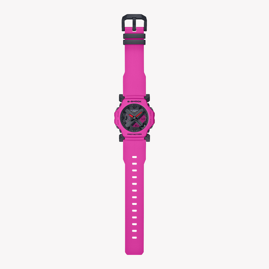 CASIO G-SHOCK GA-2300-4AER VIBRANT ACTION - BOLD PINK RESIN UNISEX WATCH WITH BLACK DIAL-i-Watch-2