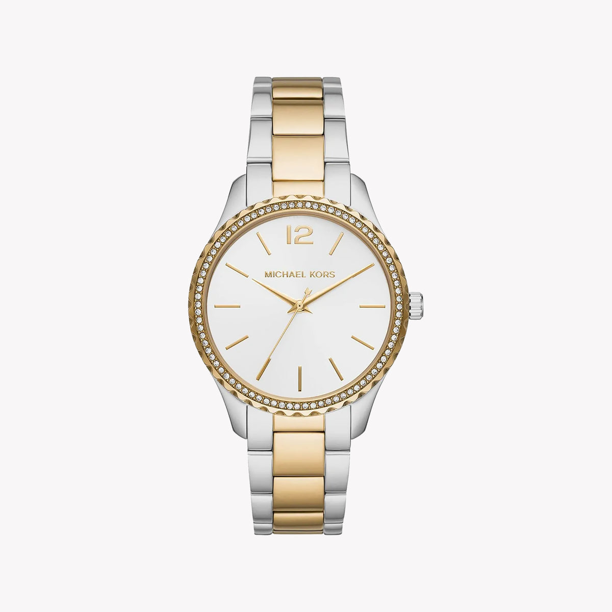 MICHAEL KORS MK6899 LADIES' ELEGANCE - TIMELESS SILVER & GOLD STAINLESS STEEL WATCH