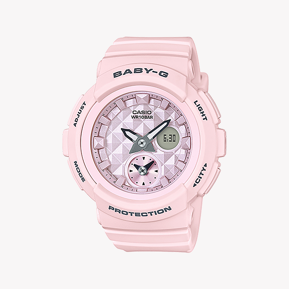 CASIO BABY-G BGA-190BE-4ADR PINK SPIRIT - VIBRANT RESILIENT Women's Watch with pink resin band and bold design