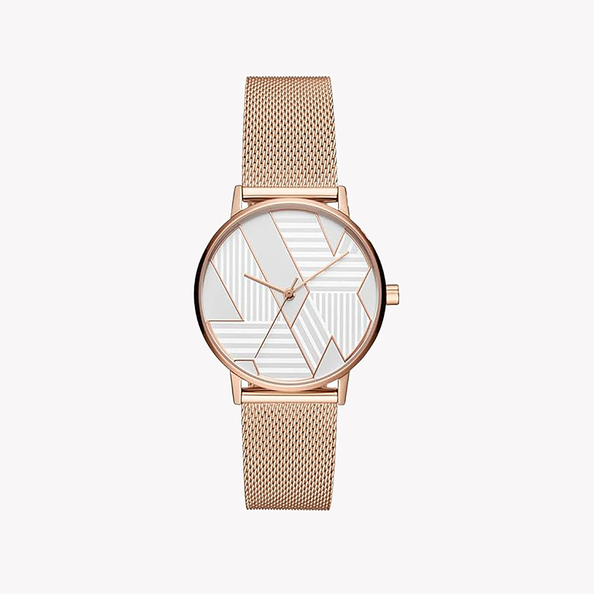 A|X ARMANI EXCHANGE AX5550 ROSE GOLD CHARM - ELEGANT WOMEN'S WATCH WITH WHITE DIAL