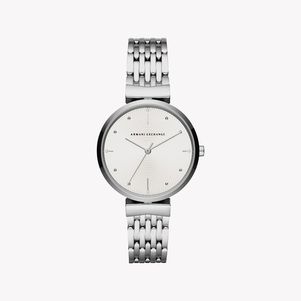 ARMANI EXCHANGE AX5900 - ELEGANTLY MODERN WOMEN'S WATCH WITH STAINLESS STEEL BAND & SILVER DIAL