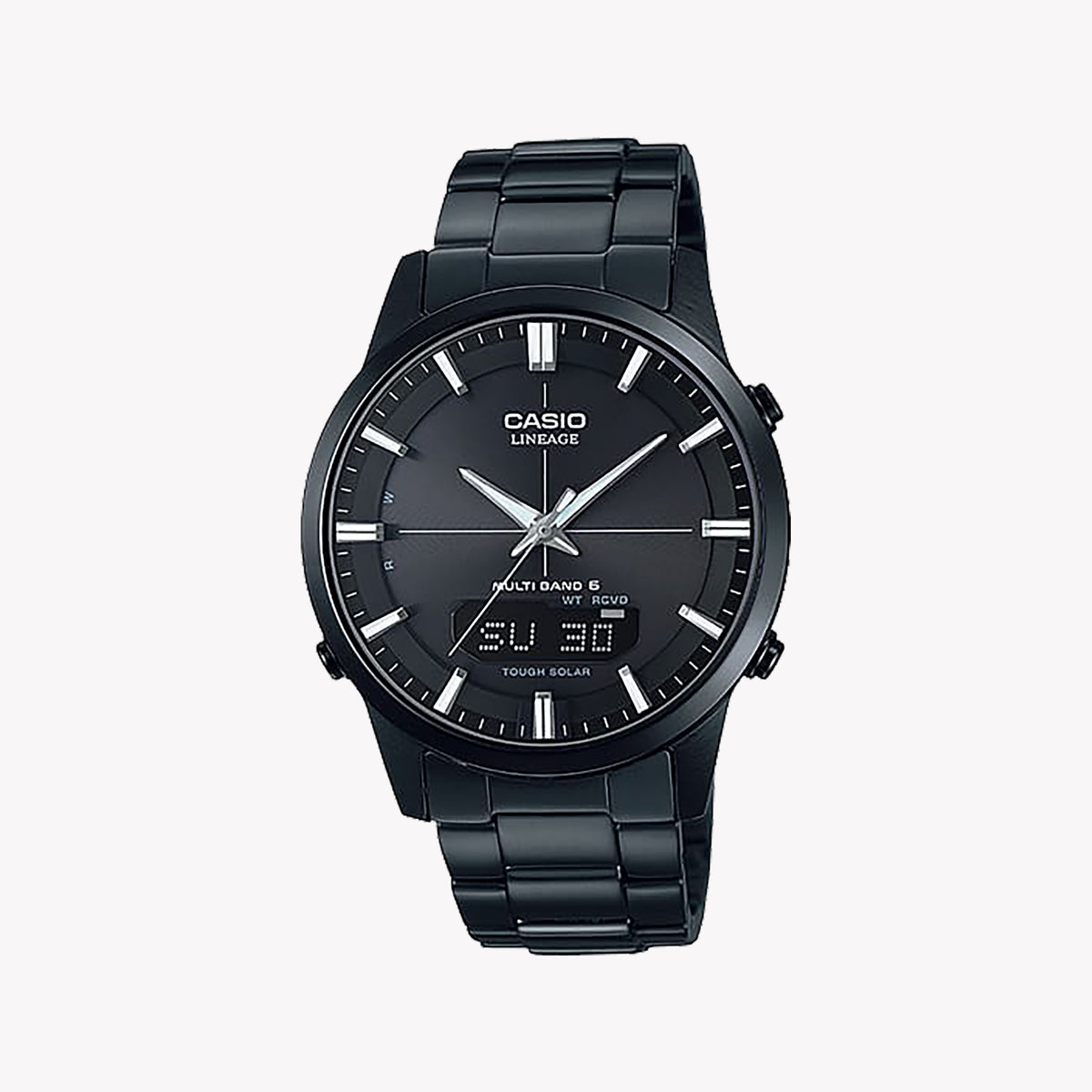 CASIO LCW-M170DB-1AER - ELEGANT SOLAR-POWERED MEN'S WATCH WITH SLEEK BLACK STAINLESS STEEL DESIGN