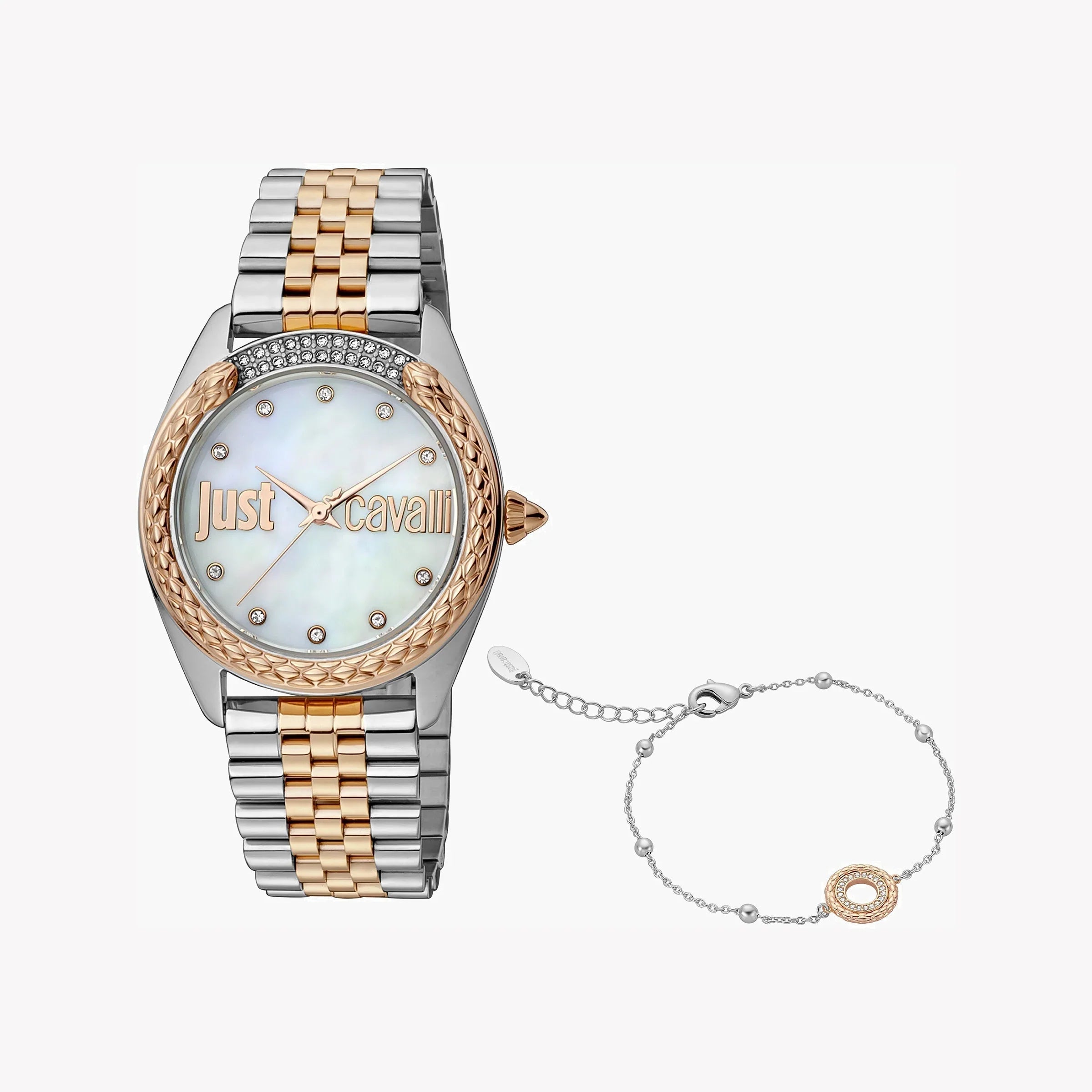 JUST CAVALLI Montre pour femme avec boîtier en acier inoxydable