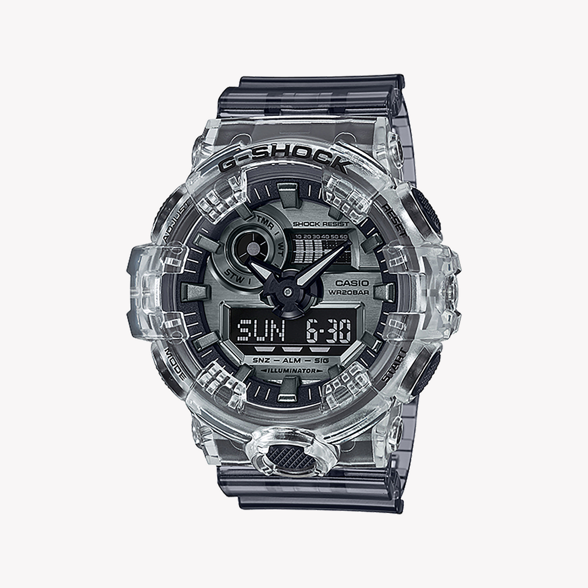 CASIO G-SHOCK GA-700SK-1ADR SPORTY GRAY STYLE - MEN'S RUGGED TIMEPIECE