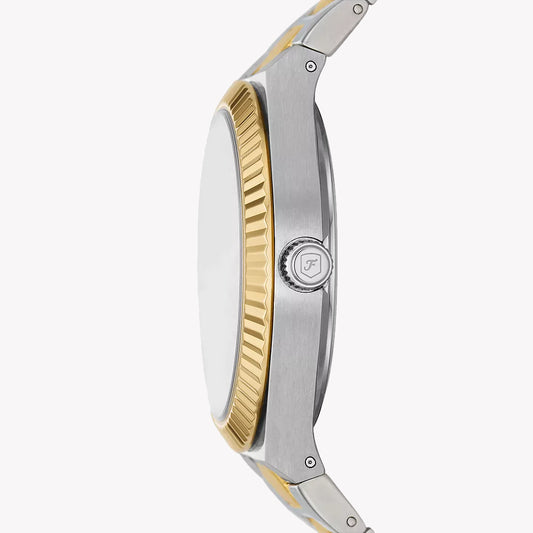 FOSSIL Women's Watch with Silver Stainless Steel Case and Silver / Gold Stainless Steel Band-i-Watch-2