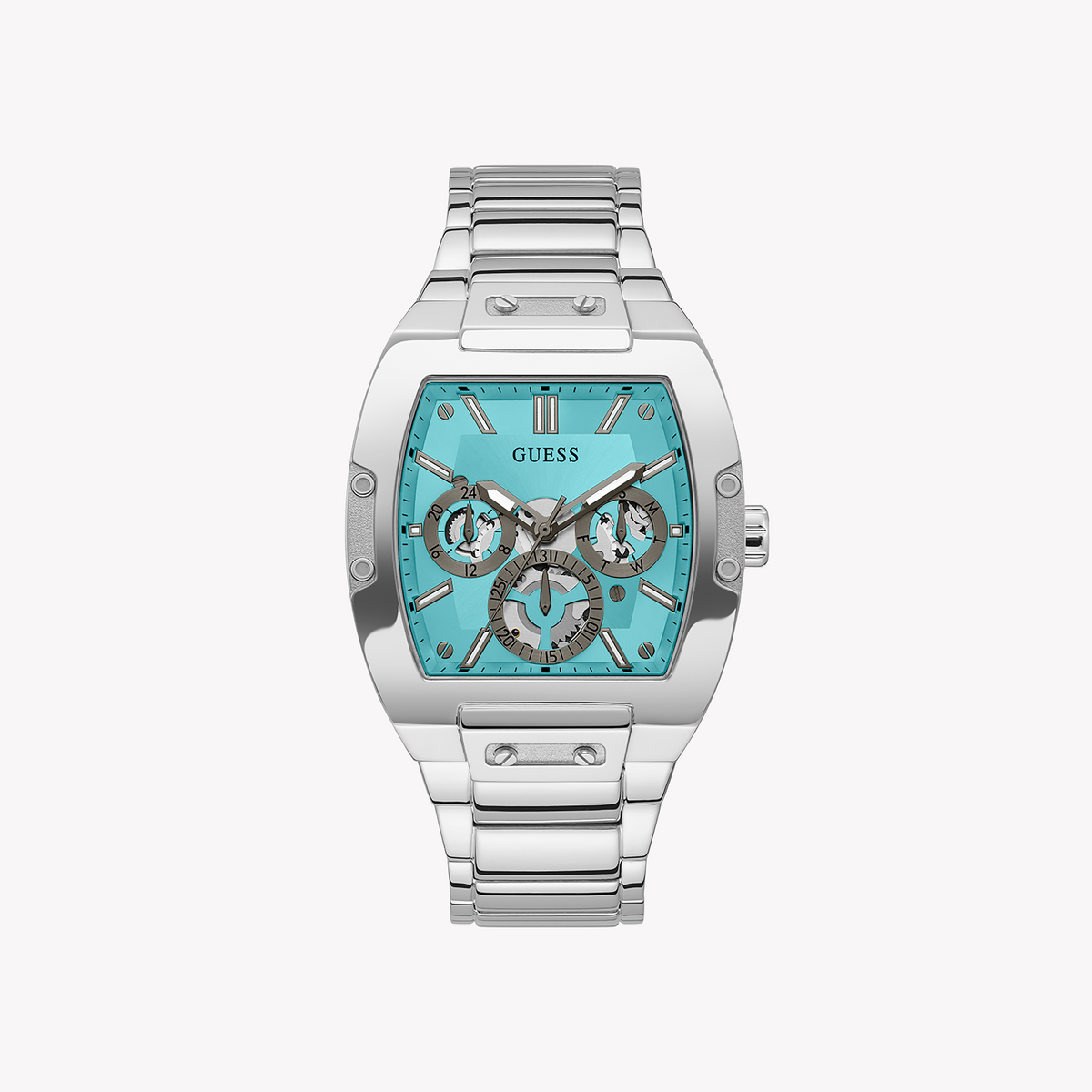 GUESS GW0456G4 TURQUOISE GLAM - ELEGANT WOMEN'S TIMEPIECE WITH STAINLESS STEEL BAND