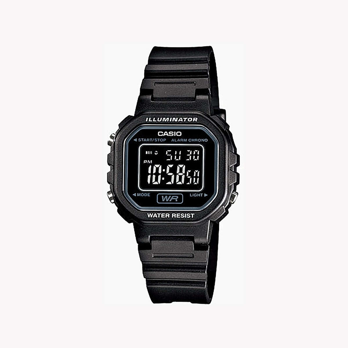 CASIO LA-20WH-1BDF ELEGANT SPORTY - WOMEN'S BLACK RESIN DIGITAL WATCH