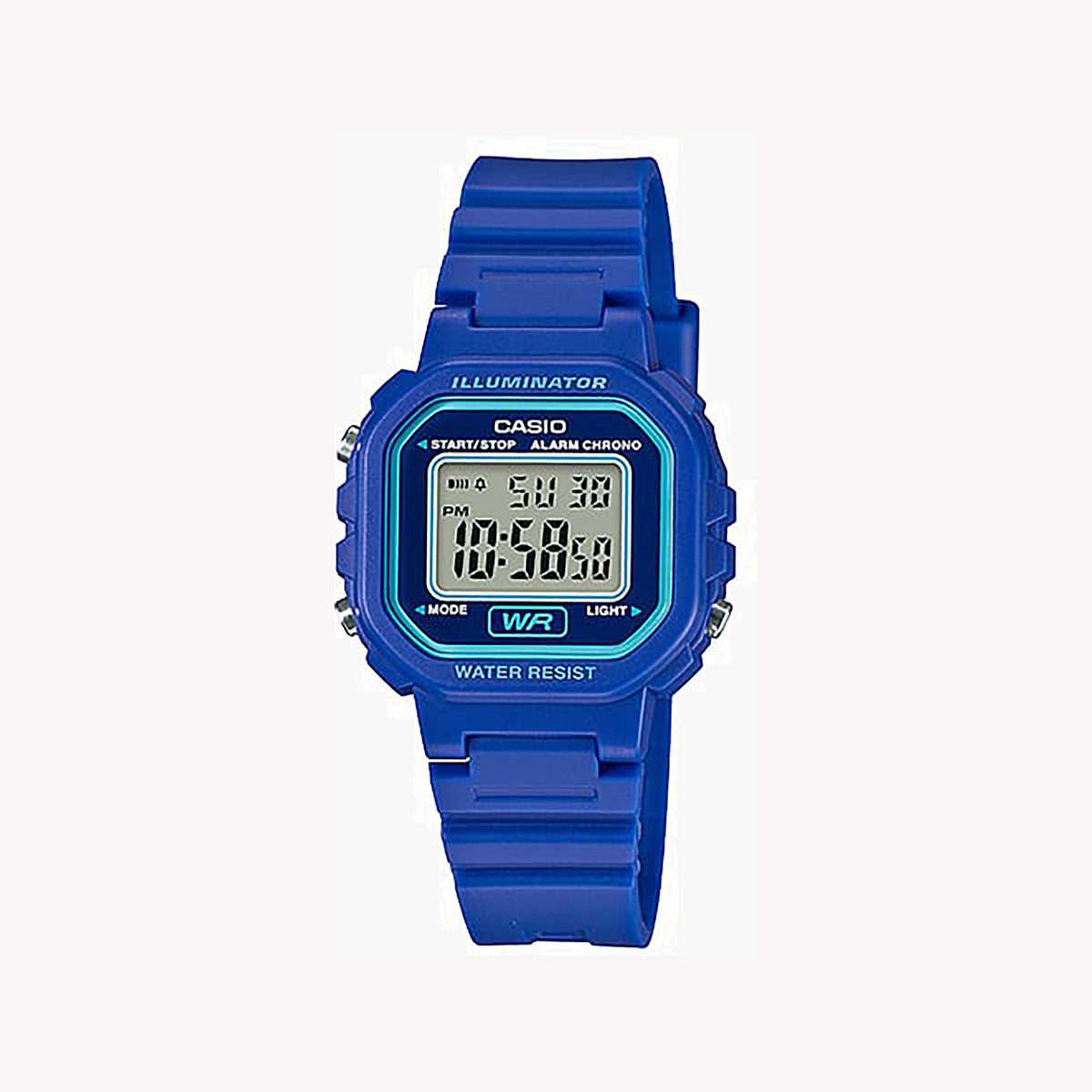 CASIO Women's Watch with Blue Resin Case and Blue Resin Band