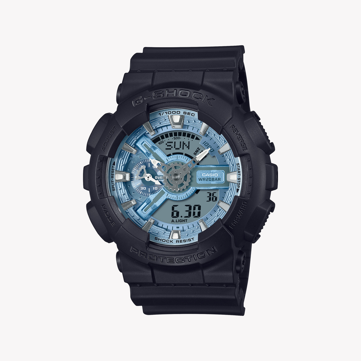 CASIO G-SHOCK GA-110CD-1A2DR BOLD ADVENTURER - Men's Watch with Black Resin Band and Digital Dial