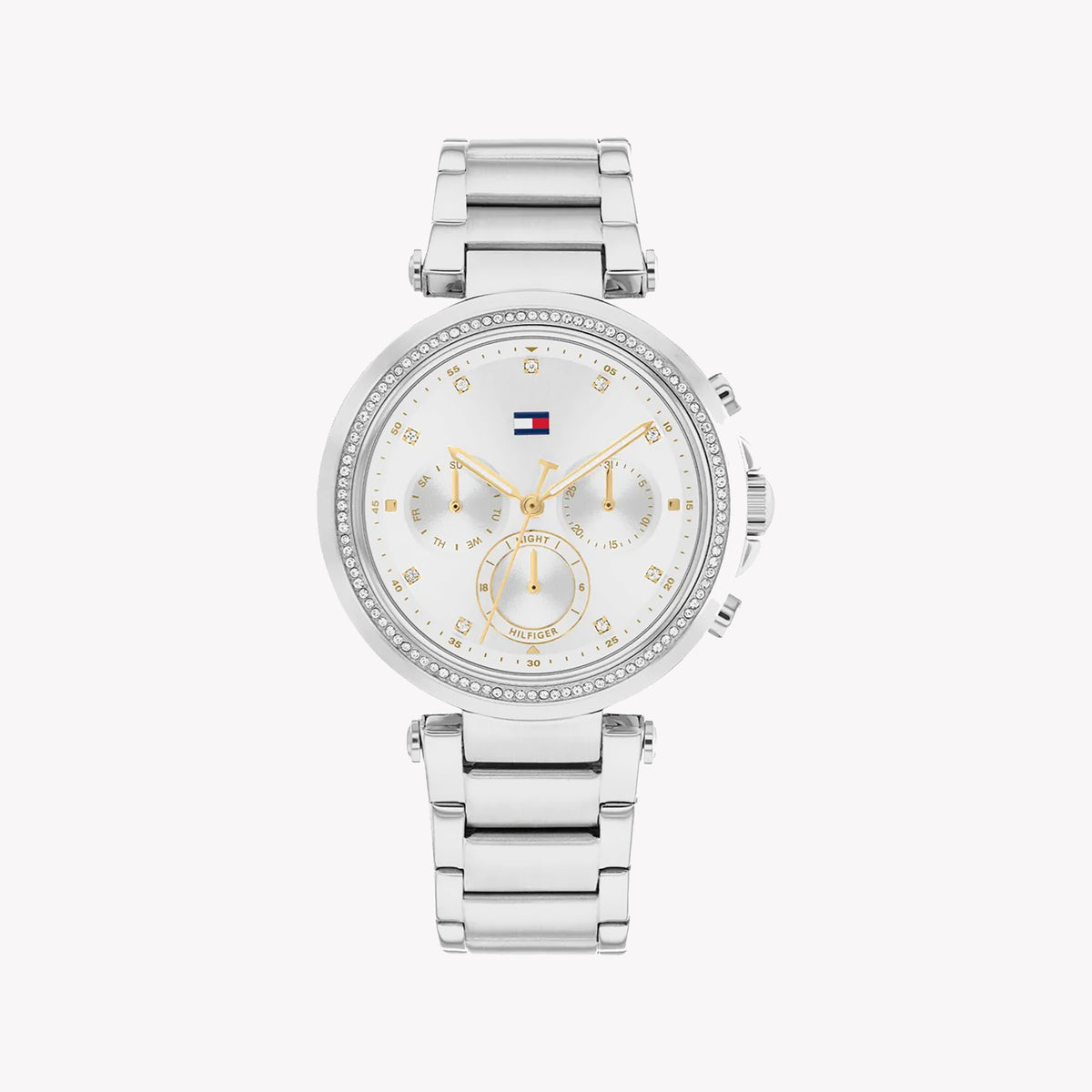 TOMMY HILFIGER 1692144 SILVER ELEGANCE - WOMEN'S STAINLESS STEEL WATCH with chic design and precise timekeeping.