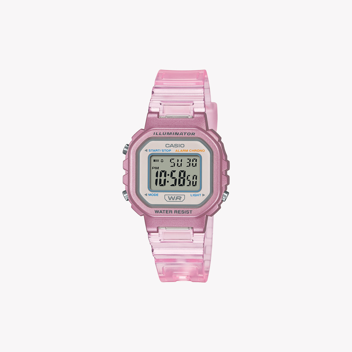 CASIO LA-20WHS-4AEF PINK RADIANCE - CHIC DIGITAL DRESS WATCH for Women with Vibrant Pink Resin Band and Display