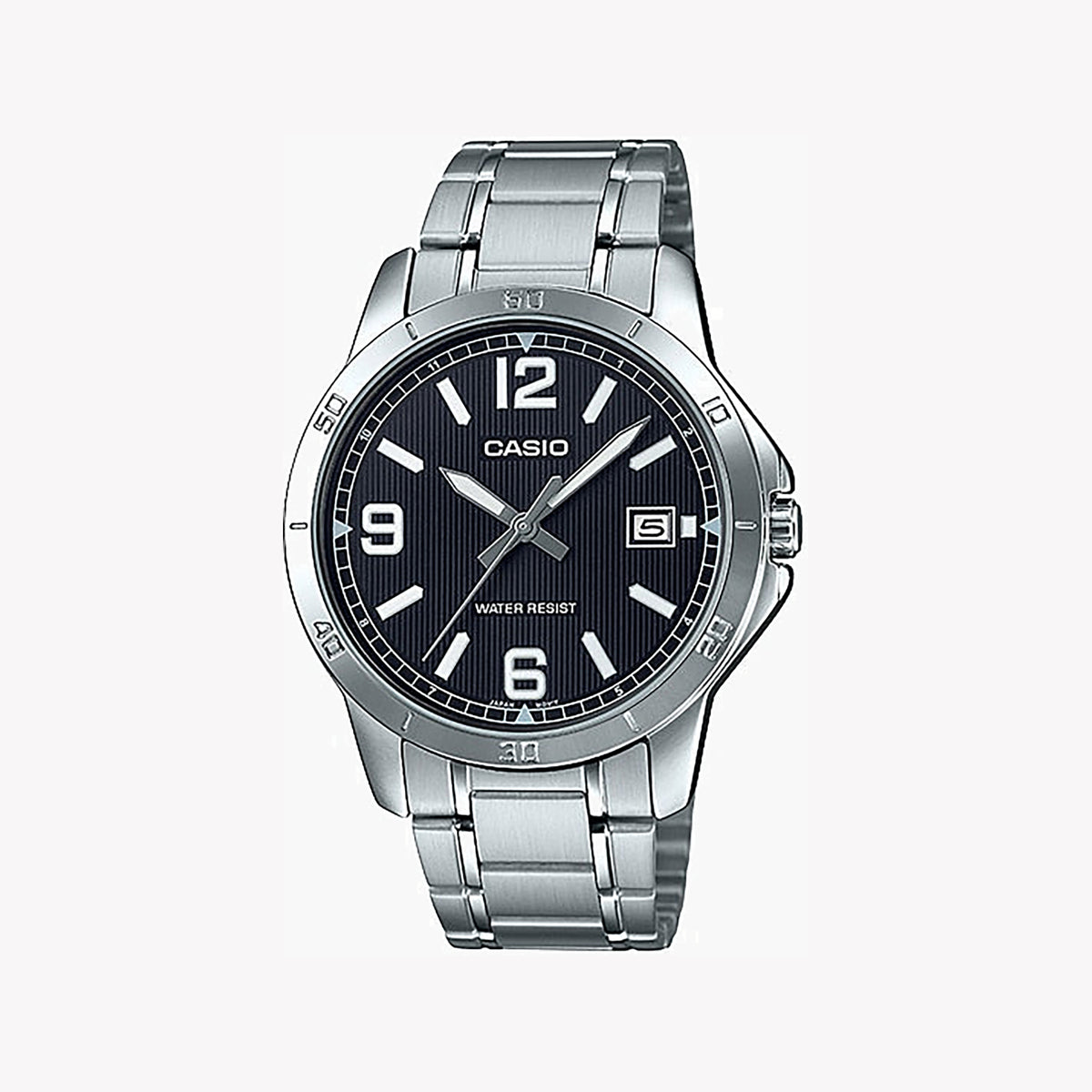 CASIO MTP-V004D-1B2UDF ELEGANT SPORT - STYLISH STAINLESS STEEL MEN'S WATCH with sleek black dial and reliable accuracy