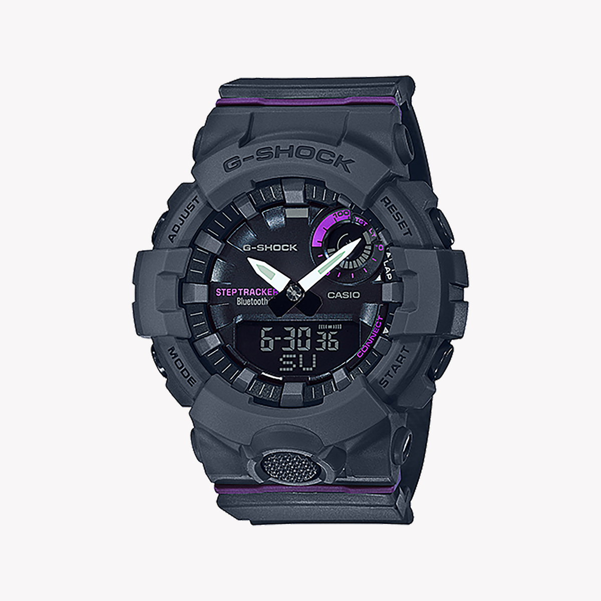 CASIO G-SHOCK GMA-B800-8ADR STYLISH RESILIENCE - COMPACT SPORTY UNISEX WATCH with gray resin band and digital display