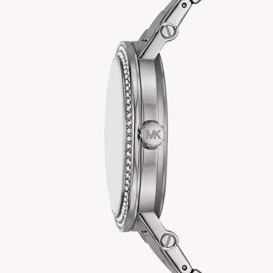 MICHAEL KORS MKO1050 - ELEGANT PINK DIAL STAINLESS STEEL WOMEN'S WATCH-i-Watch-2