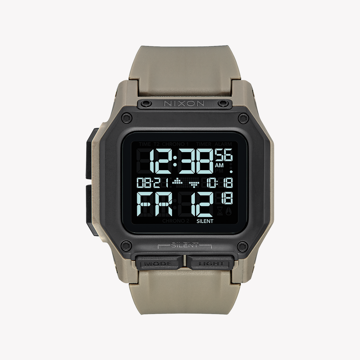 NIXON A1180-2711 DYNAMIC VERSATILITY - MEN'S BEIGE DIGITAL WATCH FOR ADVENTURE AND STYLE